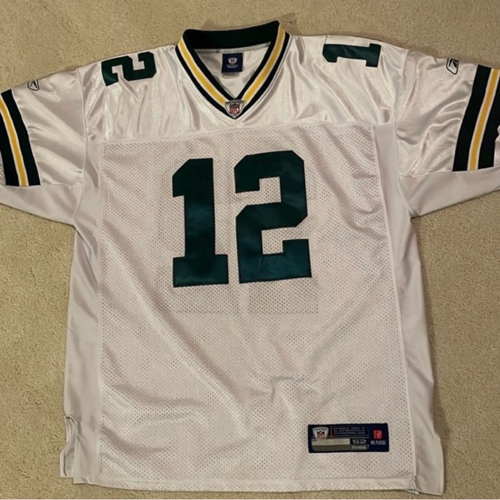 NFL /Reebok Aaron Rodgers White Jersey